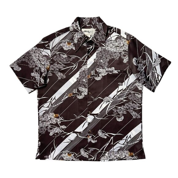 70s Vintage Hawaiian Shirt Tori Richard Honolulu Pointed Dagger Collar Buttonup. - Picture 1 of 5